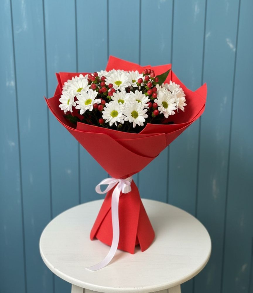 Букет цветов из: Хризантемы в поселок Станции Манихино