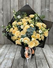 Букет цветов из:  Розы и Лизиантусы в поселок Станции Манихино