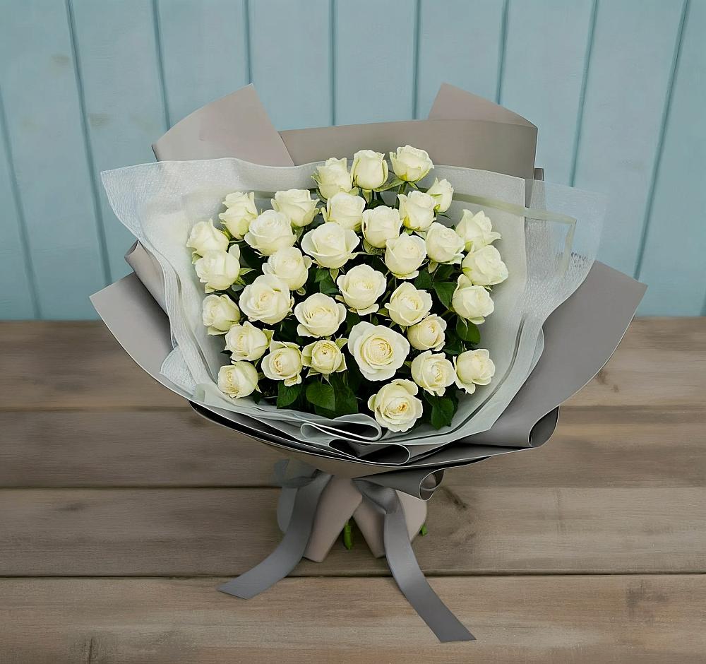 Букет Белоснежная нежность в поселок Станции Манихино