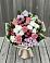 Букет цветов из: Альстромерии, Гвоздики, Розы и Хризантемы в поселок Станции Манихино