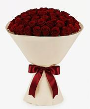 Букет 101 Бордовая роза Блэк Бакарра в поселок Станции Манихино