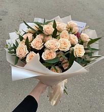 Букет Кремовые розы Латте #REPLACE_PRED# поселок Станции Манихино