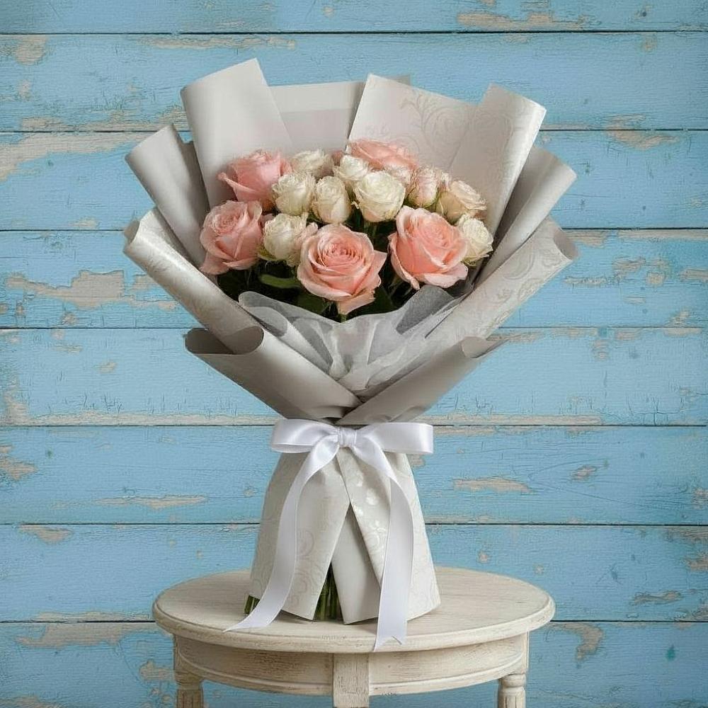 Букет цветов из: Розы в поселок Станции Манихино