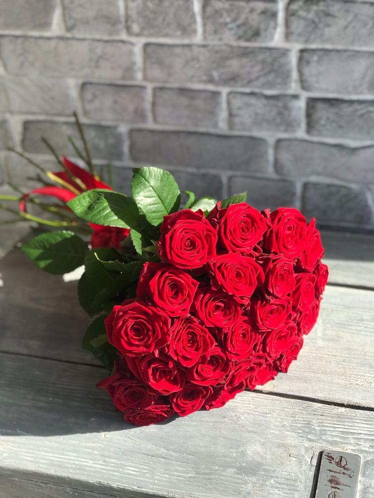Букет Красные розы Фридом в поселок Станции Манихино