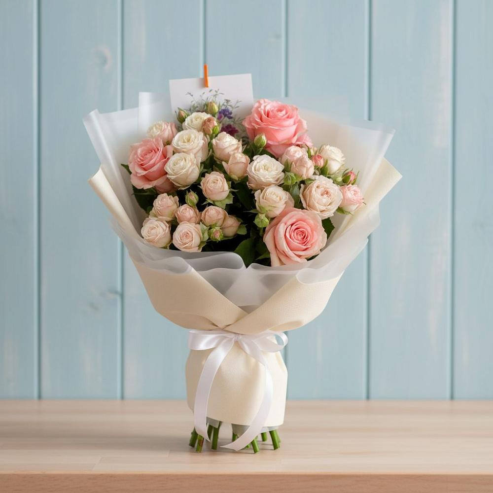 Букет цветов из: Розы в поселок Станции Манихино