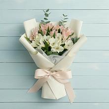 Букет цветов из:  Альстромерии #REPLACE_PRED# поселок Станции Манихино