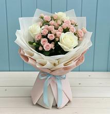 Букет цветов из:  Розы в поселок Станции Манихино