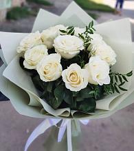 Букет Белые розы Проуд #REPLACE_PRED# поселок Станции Манихино