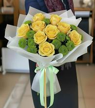 Букет цветов из:  Хризантемы и Розы #REPLACE_PRED# поселок Станции Манихино