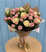 Букет цветов из:  Розы в поселок Станции Манихино