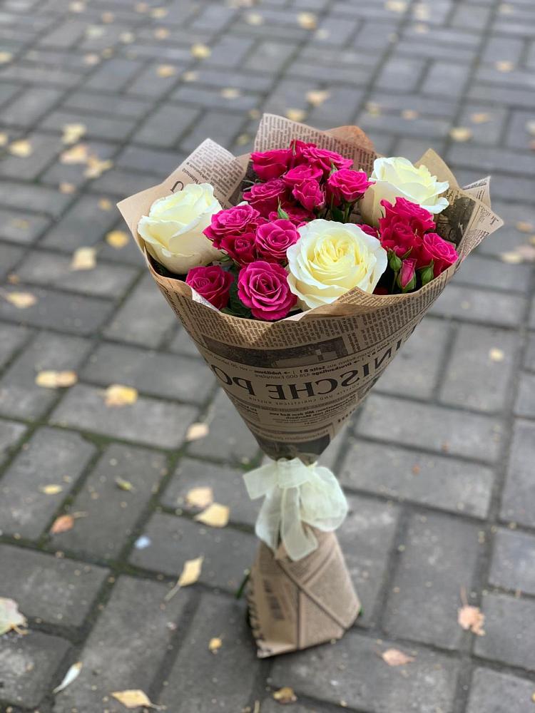 Букет цветов из: Розы в поселок Станции Манихино
