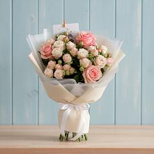 Букет цветов из:  Розы в поселок Станции Манихино