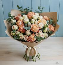Букет цветов из:  Альстромерии и Розы #REPLACE_PRED# поселок Станции Манихино